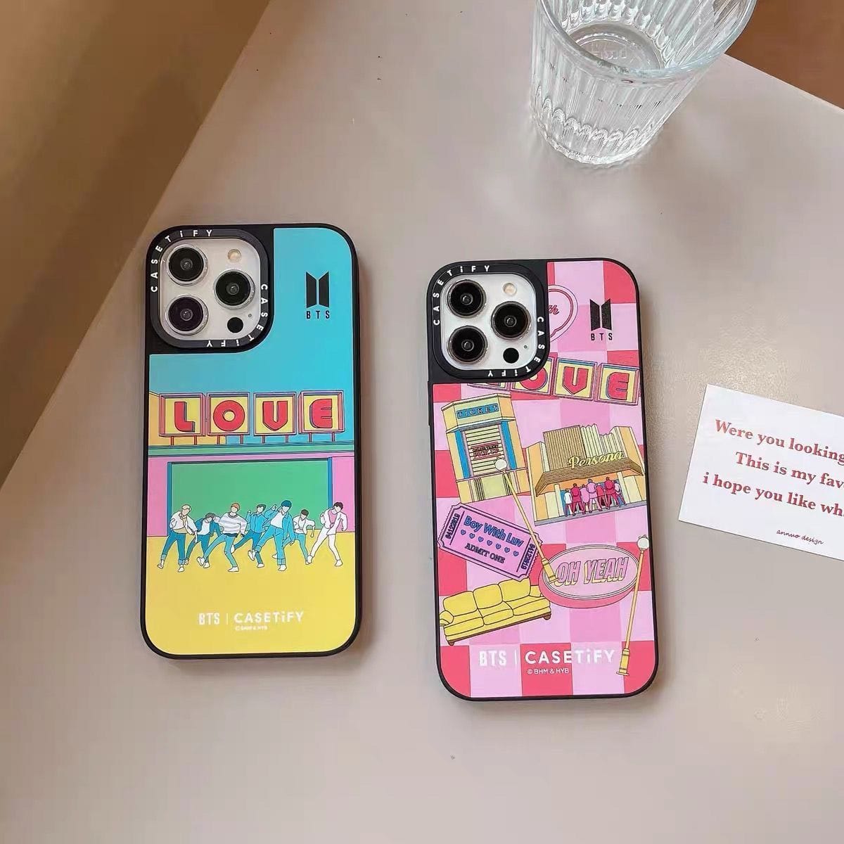 COQUES DE TÉLÉPHONE PORTABLE BTS BOY WITH LUV - IPHONE DIFFÉRENTS MODÈLES !