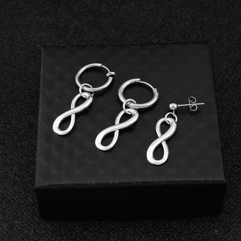 PAIRE DE BOUCLES D'OREILLES BTS JUNGKOOK EN ACIER INOXYDABLE