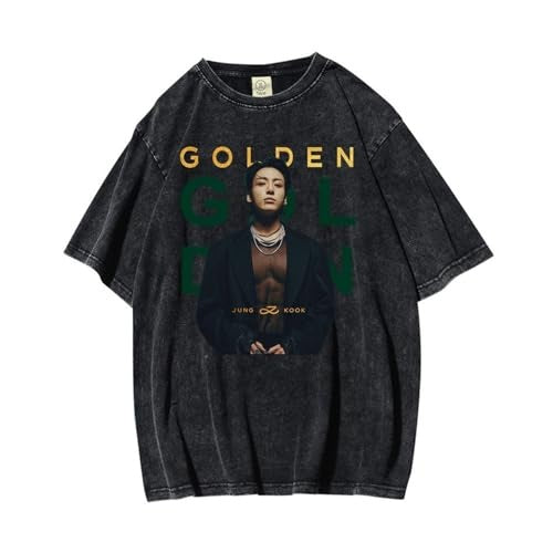 T-SHIRT JUNGKOOK GOLDEN MERCH 100% COTON