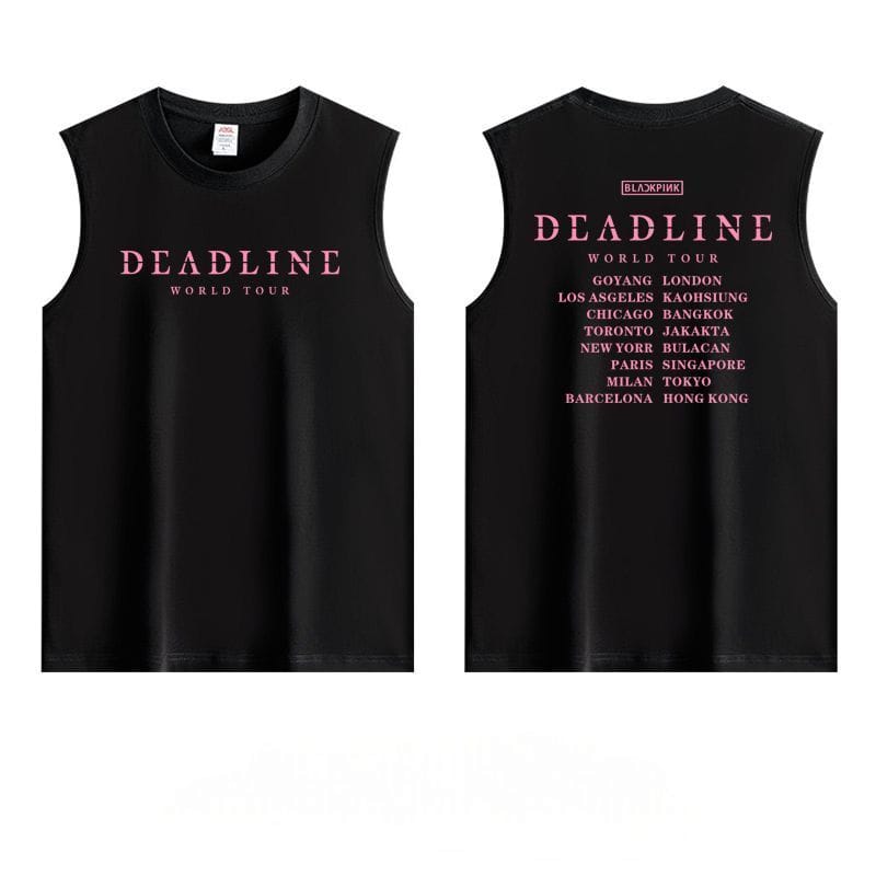 T-SHIRTS BLACKPINK DEADLINE 100% COTON