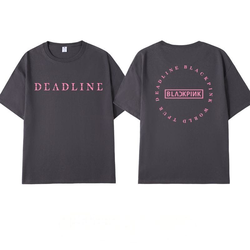 T-SHIRTS BLACKPINK DEADLINE 100% COTON