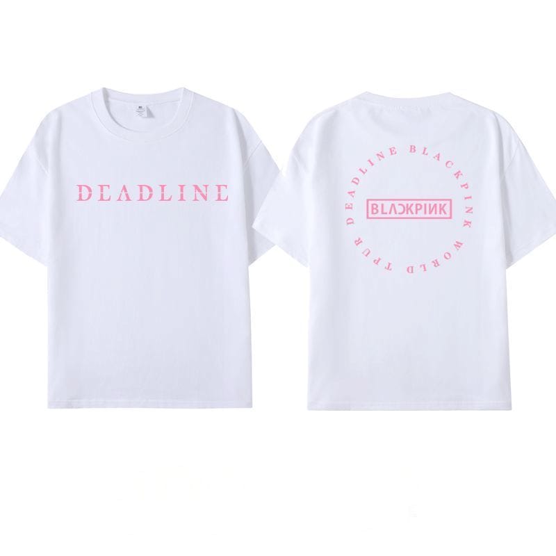 T-SHIRTS BLACKPINK DEADLINE 100% COTON