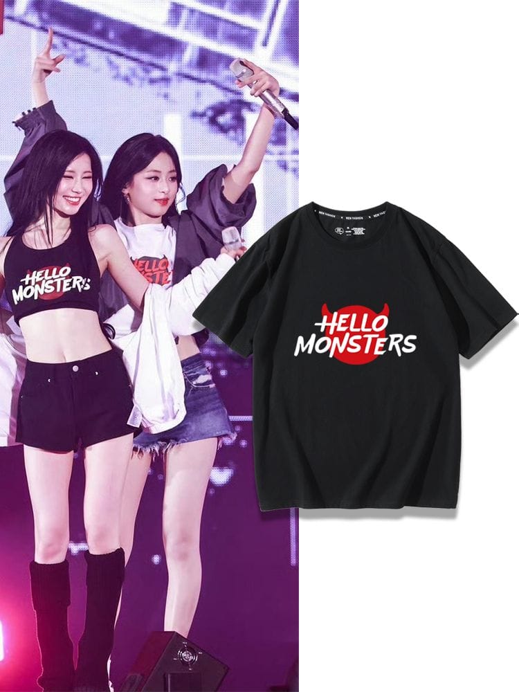 T-SHIRT BÉBÉ MONSTRE BONJOUR MONSTRE 100% COTON