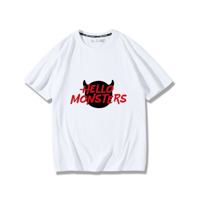 T-SHIRT BÉBÉ MONSTRE BONJOUR MONSTRE 100% COTON