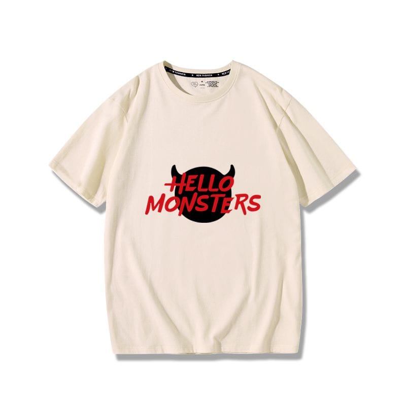 T-SHIRT BÉBÉ MONSTRE BONJOUR MONSTRE 100% COTON