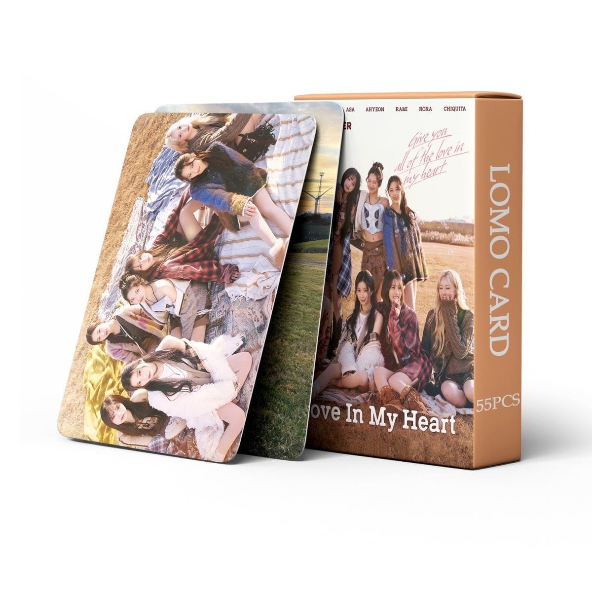 CARTES PHOTO BABYMONSTER L'AMOUR DANS MON CŒUR 55 PIÈCES