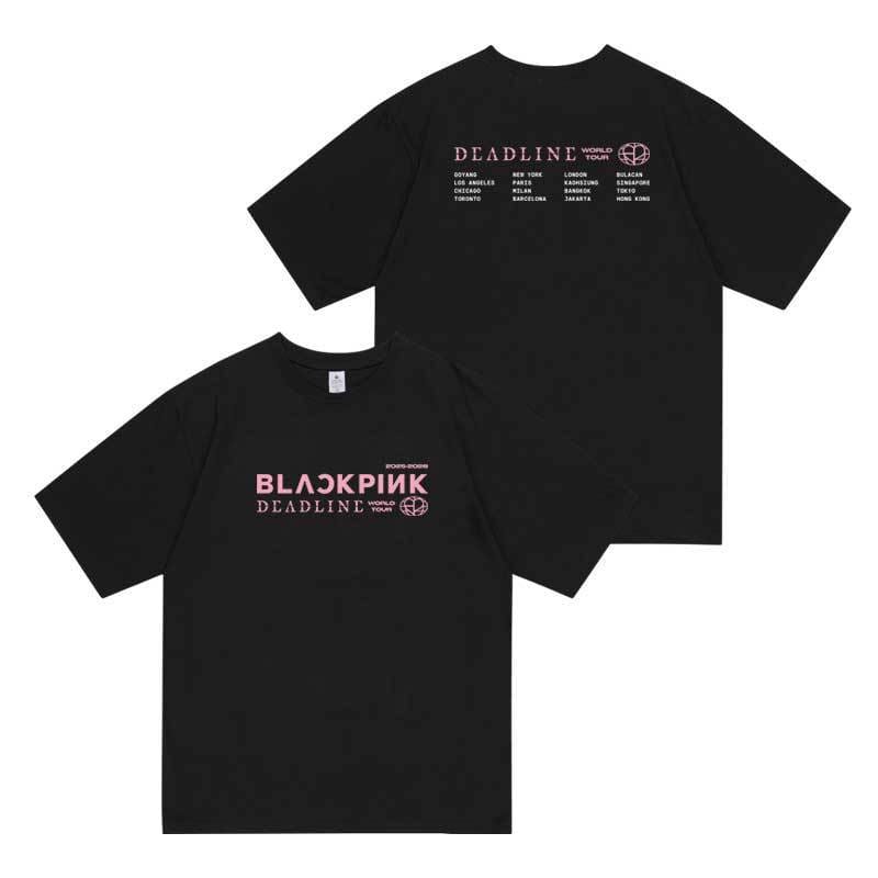 T-SHIRT/PANTALON COURT BLACKPINK DEADLINE 100 % COTON