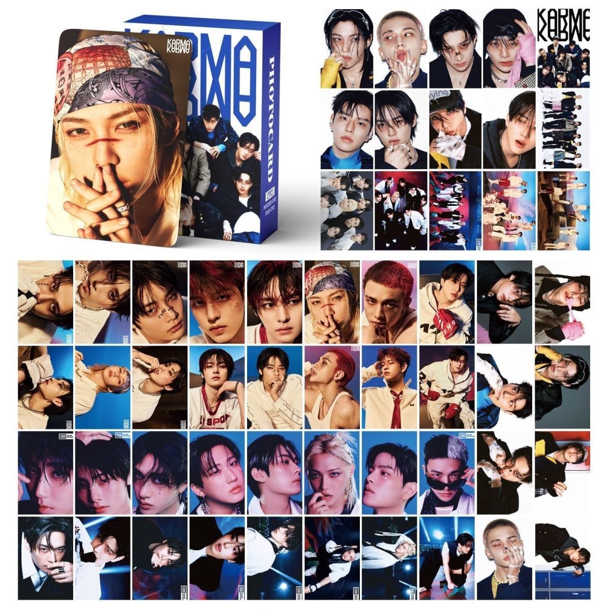 CARTES PHOTO STRAY KIDS KARMA 127 PIÈCES (55 cartes + 72 autocollants)