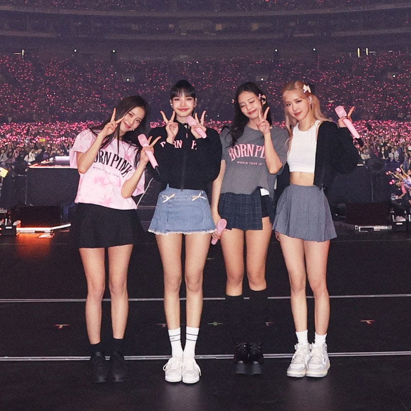 Sweat à capuche court Blackpink Born Pink