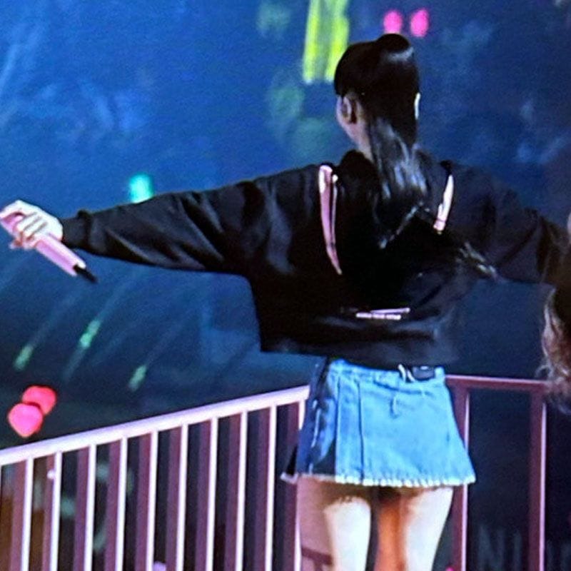 Sweat à capuche court Blackpink Born Pink