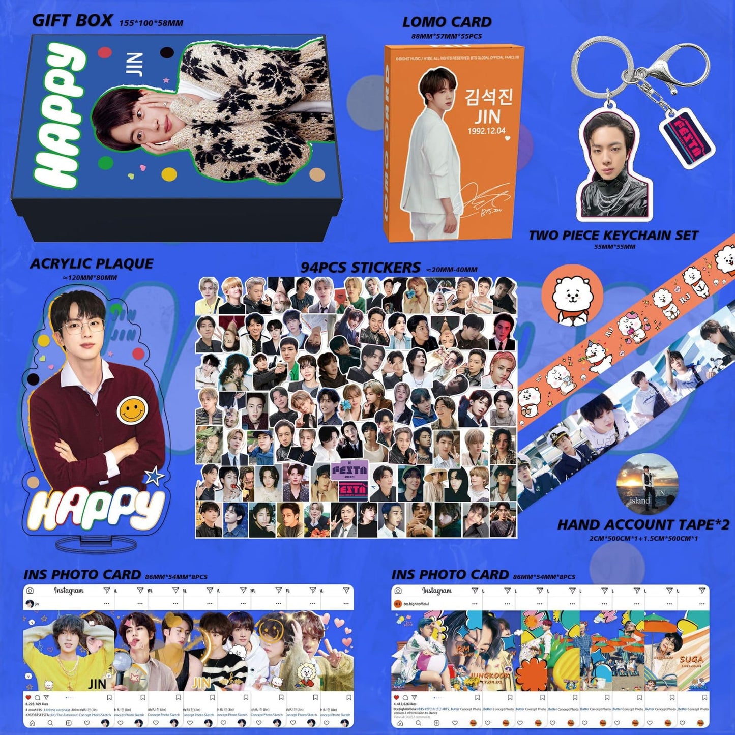COFFRET CADEAU BTS JIN HAPPY
