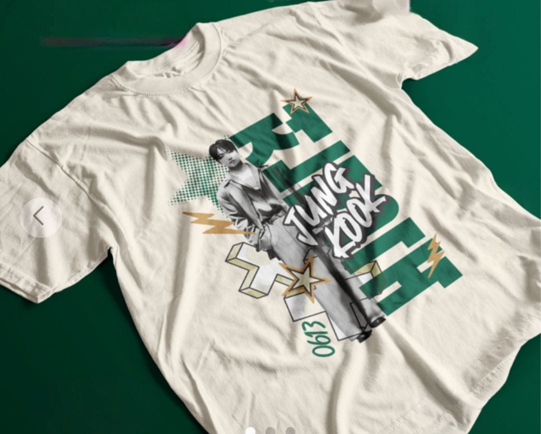 CAMISETAS JUNGKOOK "JE SUIS TOUJOURS" 100% ALGODÃO (preta e branca) 