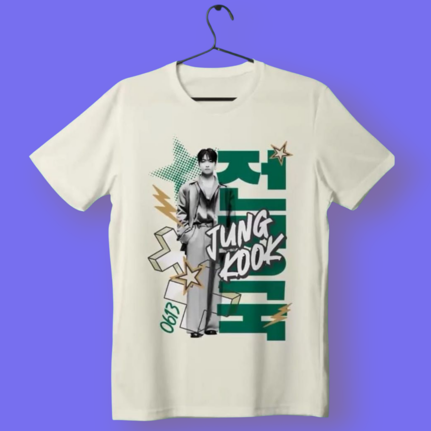 CAMISETAS JUNGKOOK "JE SUIS TOUJOURS" 100% ALGODÃO (preta e branca) 