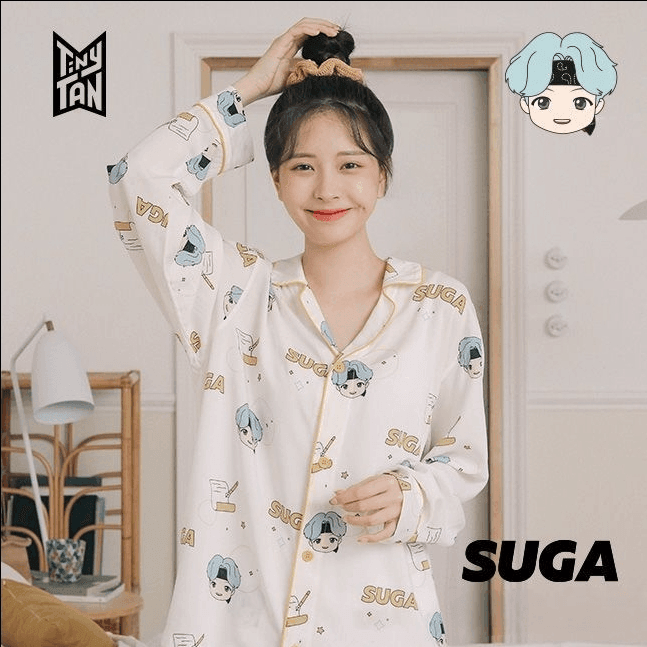 BTS MERCH TINY TAN MIC DROP PYJAMAS (tous les membres)