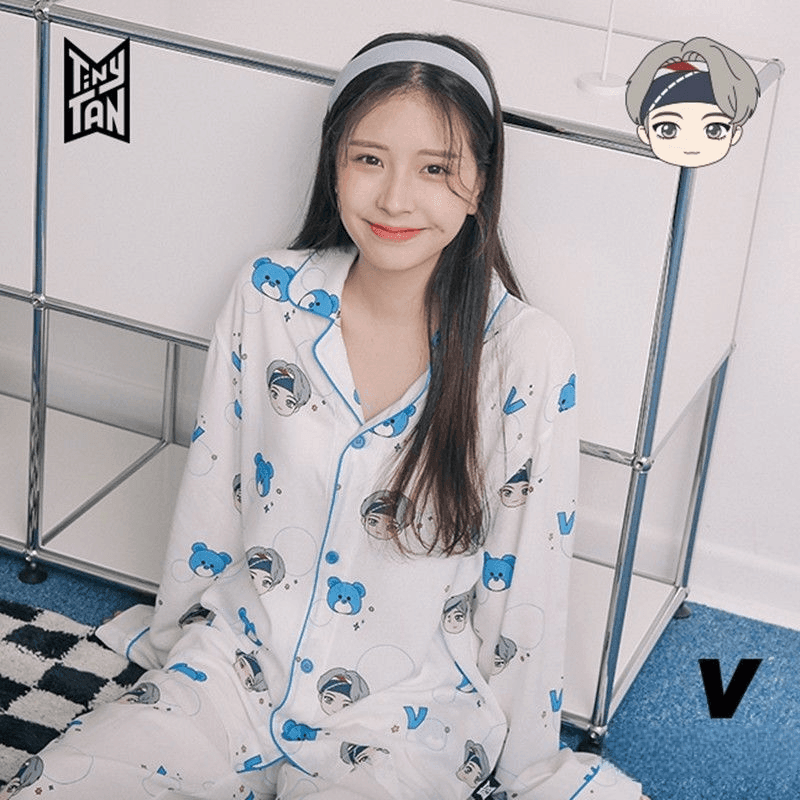 BTS MERCH TINY TAN MIC DROP PYJAMAS (tous les membres)