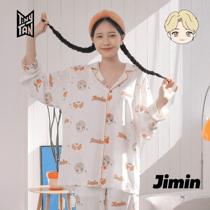 BTS MERCH TINY TAN MIC DROP PYJAMAS (tous les membres)