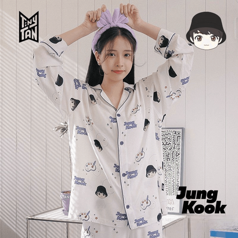 BTS MERCH TINY TAN MIC DROP PYJAMAS (tous les membres)