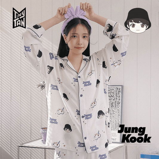 BTS MERCH TINY TAN MIC DROP PYJAMAS (tous les membres)