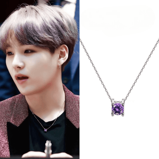 COLLIER VIOLET SUGA BTS