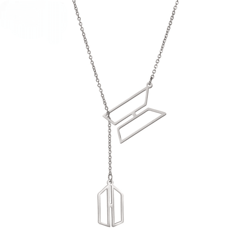 COLLIER EN ACIER INOXYDABLE BTS♡ARMY (Unité et paire)