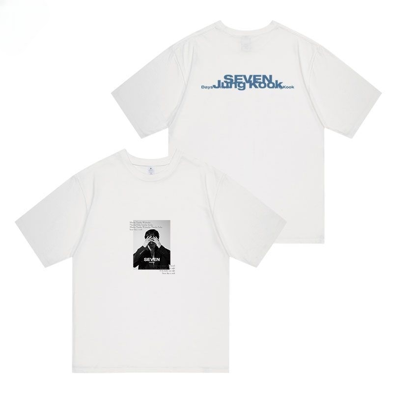 T-SHIRT BTS JUNGKOOK SEVEN 100% COTON