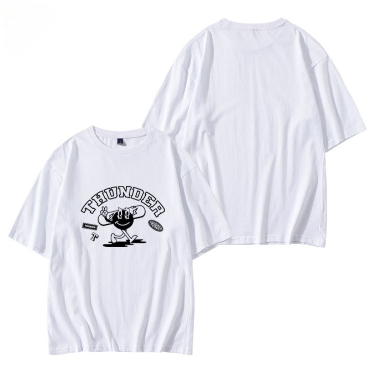 ATEEZ MERCH BREAK THE WALL CHEMISES 100% COTON (noir et blanc)