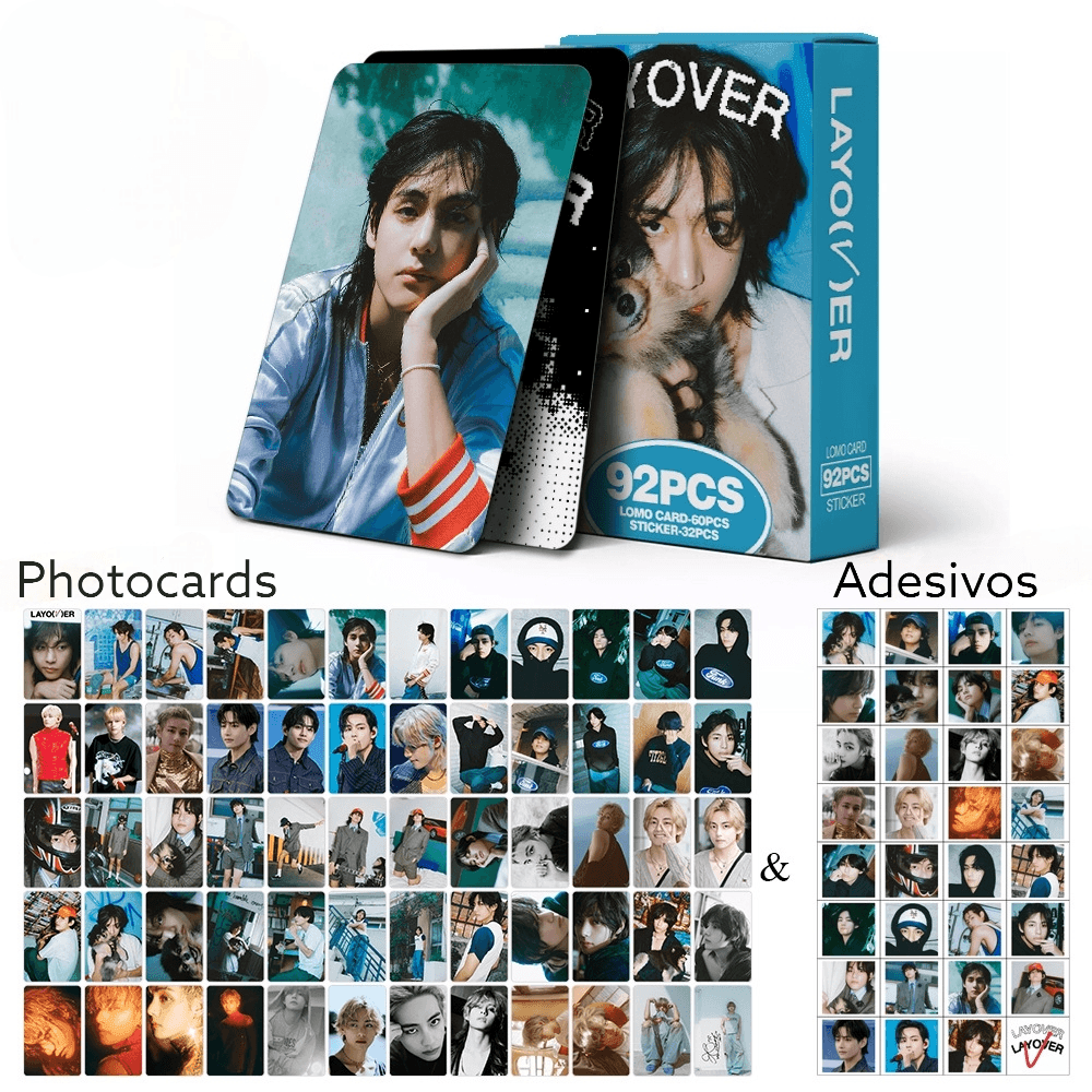 V LAYOVER PHOTOCARDS 92 PCS (60 PHOTOCARTES + 32 AUTOCOLLANTS)