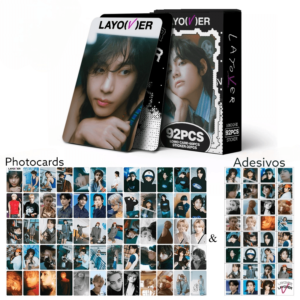 V LAYOVER PHOTOCARDS 92 PCS (60 PHOTOCARTES + 32 AUTOCOLLANTS)