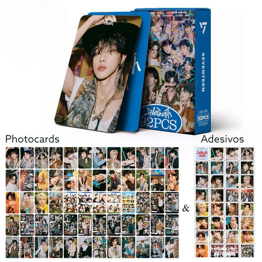 KITS SEVENTEEN SeventeenTh 92 PIÈCES (60 PHOTOCARTES + 32 ADHÉSIFS)