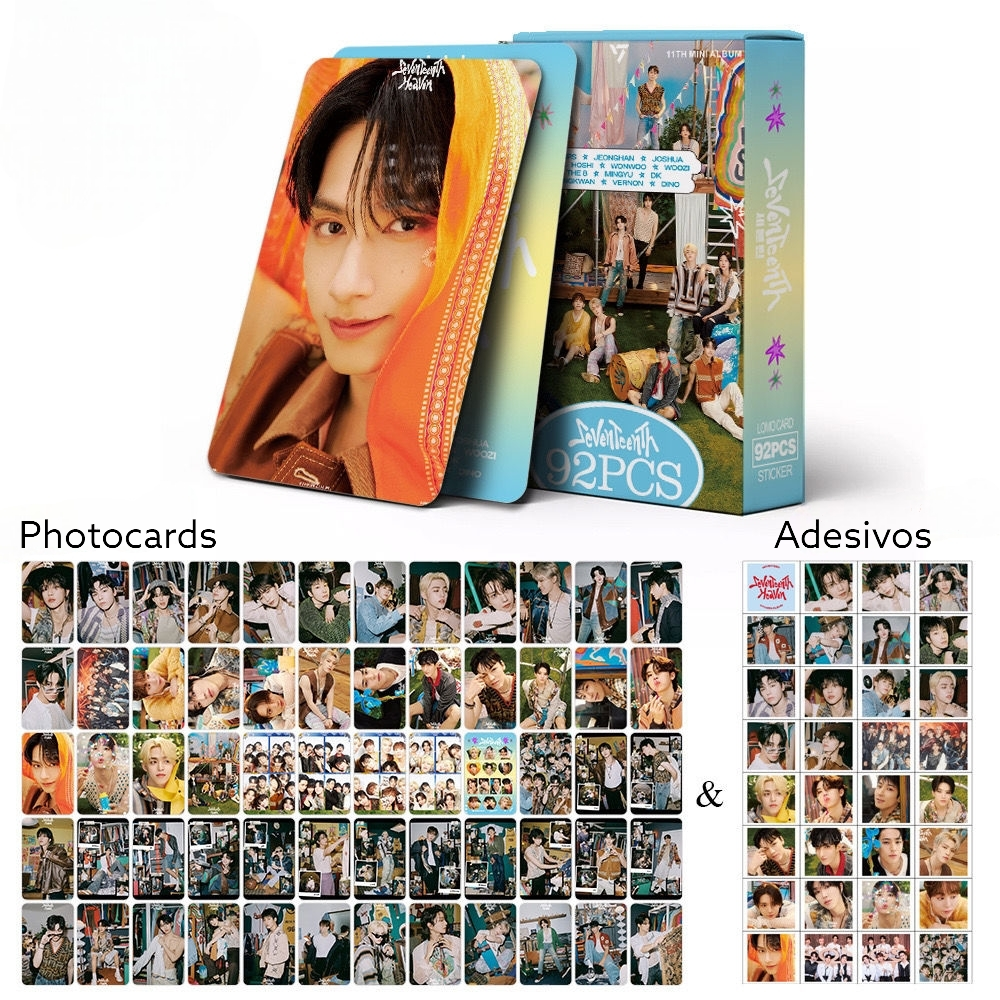 KITS SEVENTEEN SeventeenTh 92 PIÈCES (60 PHOTOCARTES + 32 ADHÉSIFS)