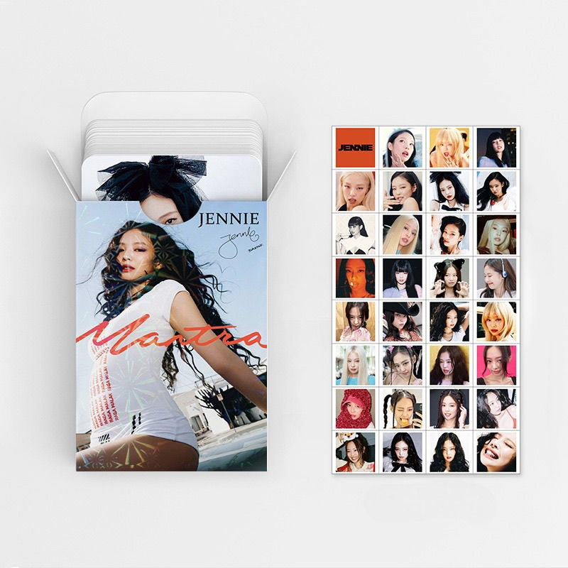 CARTES PHOTO JENNIE MANTRA + AUTOCOLLANTS (92 PCS)