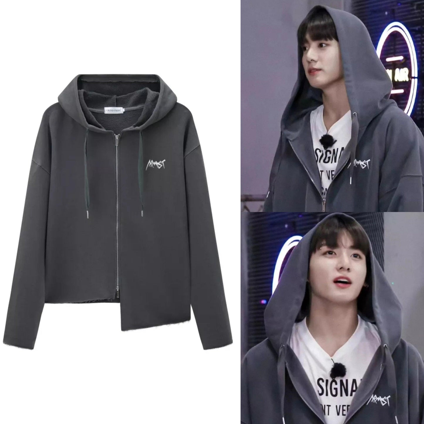 Sweat à capuche zippé BTS JUNGKOOK ARMYST