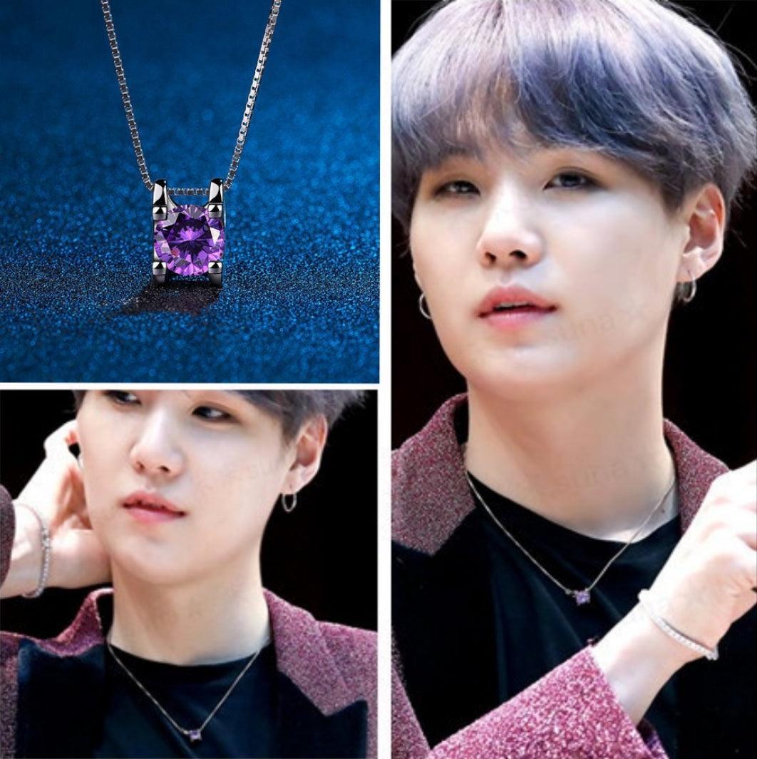 COLLIER VIOLET SUGA BTS