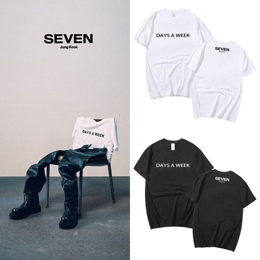 T-SHIRT SEVEN JUNGKOOK 100% COTON