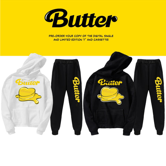 ENSEMBLE SWEAT À CAPUCHE ET PANTALON BTS BUTTER