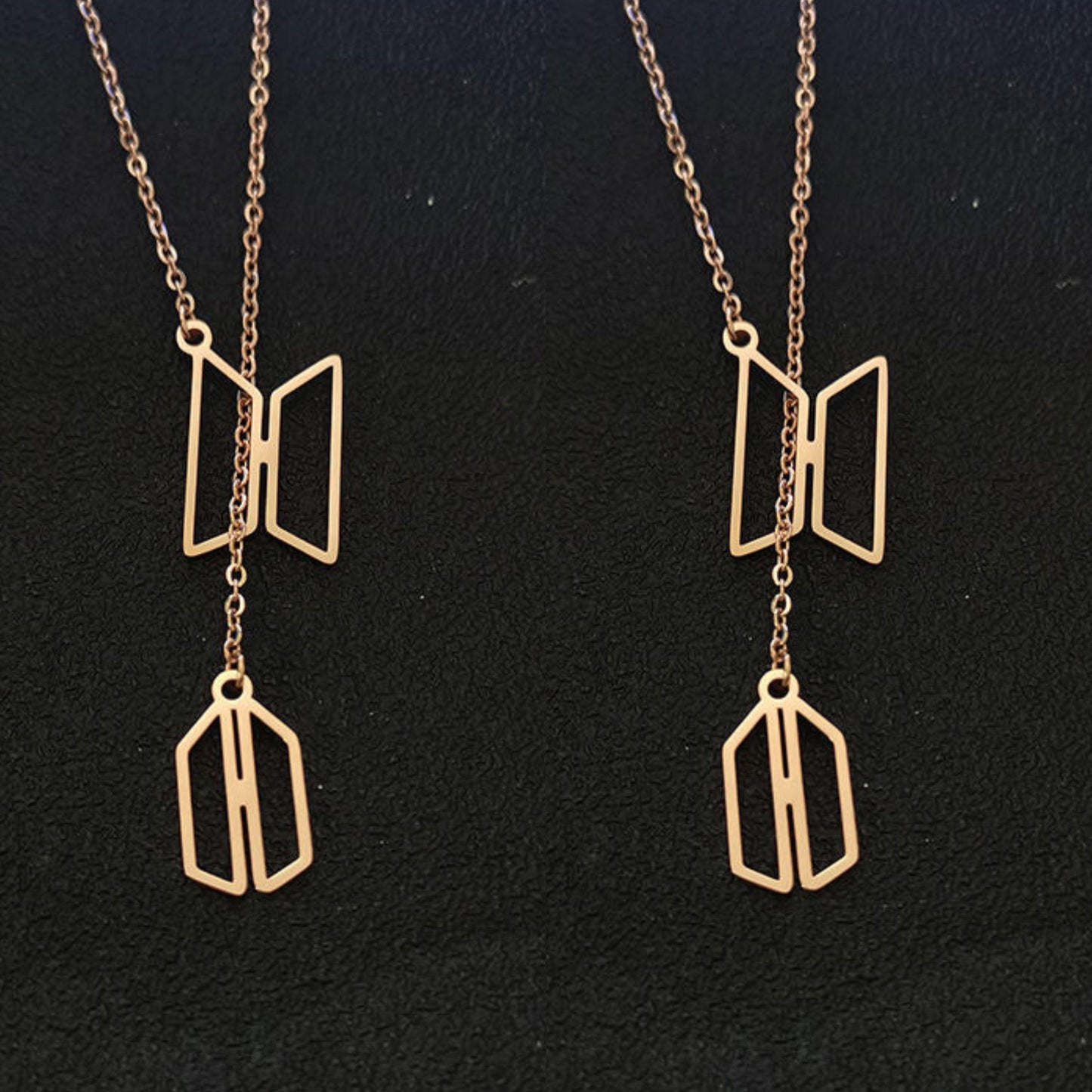 COLLIER EN ACIER INOXYDABLE BTS♡ARMY (Unité et paire)