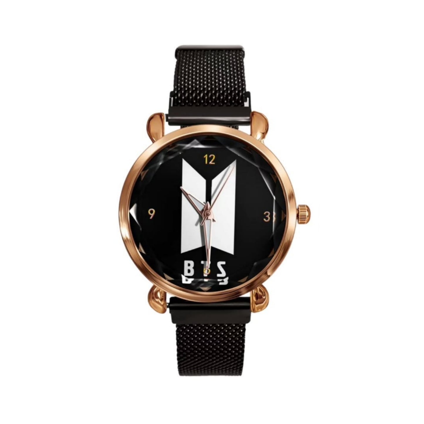 MONTRES BTS ARMY AVEC BRACELET EN ACIER INOXYDABLE - 3 OPTIONS DE COULEURS !✨