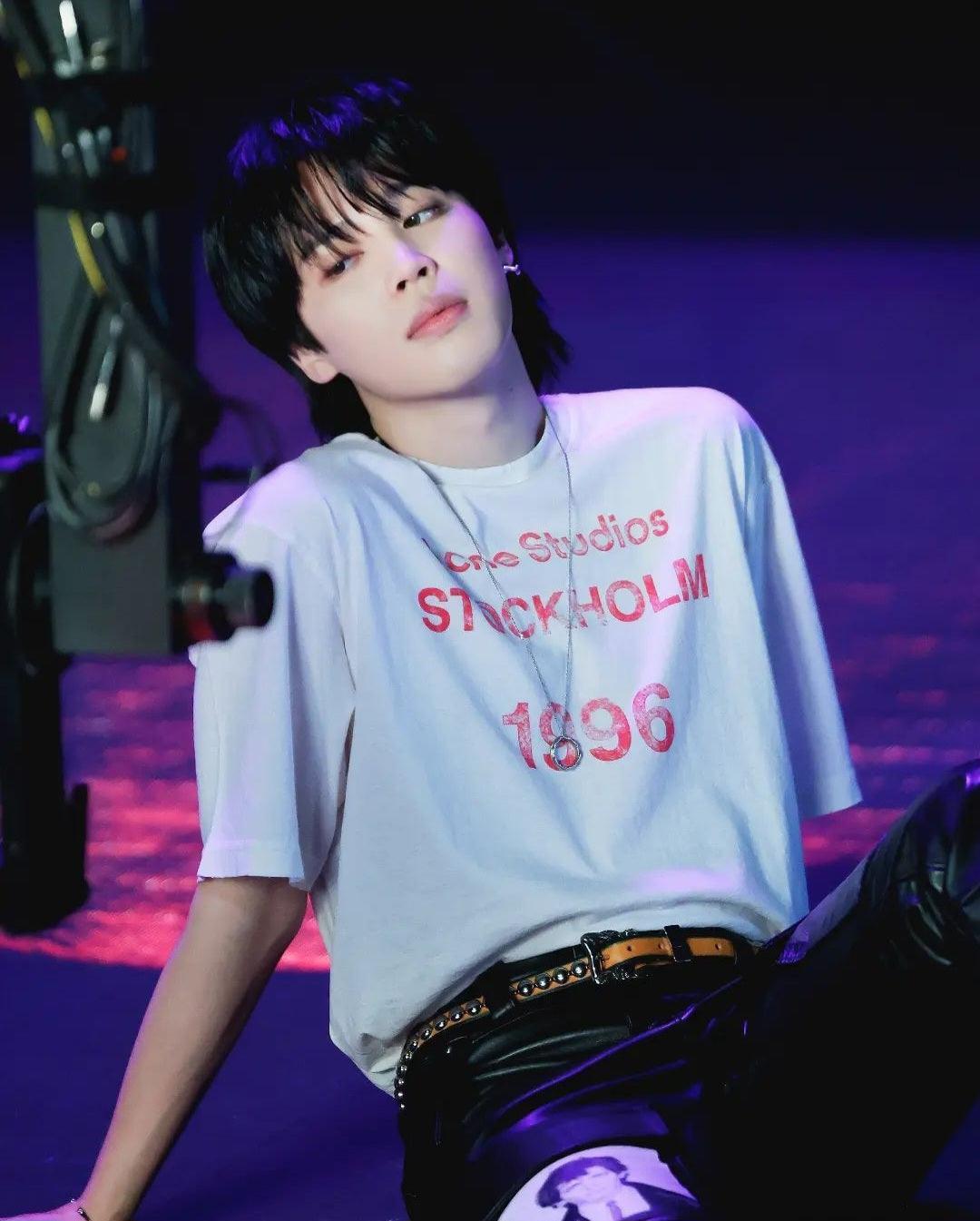 T-SHIRT JIMIN FACE COMME UN FOU 100% COTON