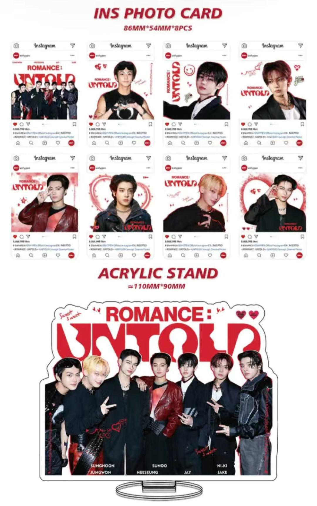 KIT ROMANCE ENHYPEN : UNTOLD 161 PCS (COFFRET CADEAU AVEC DIVERS ARTICLES !✨)