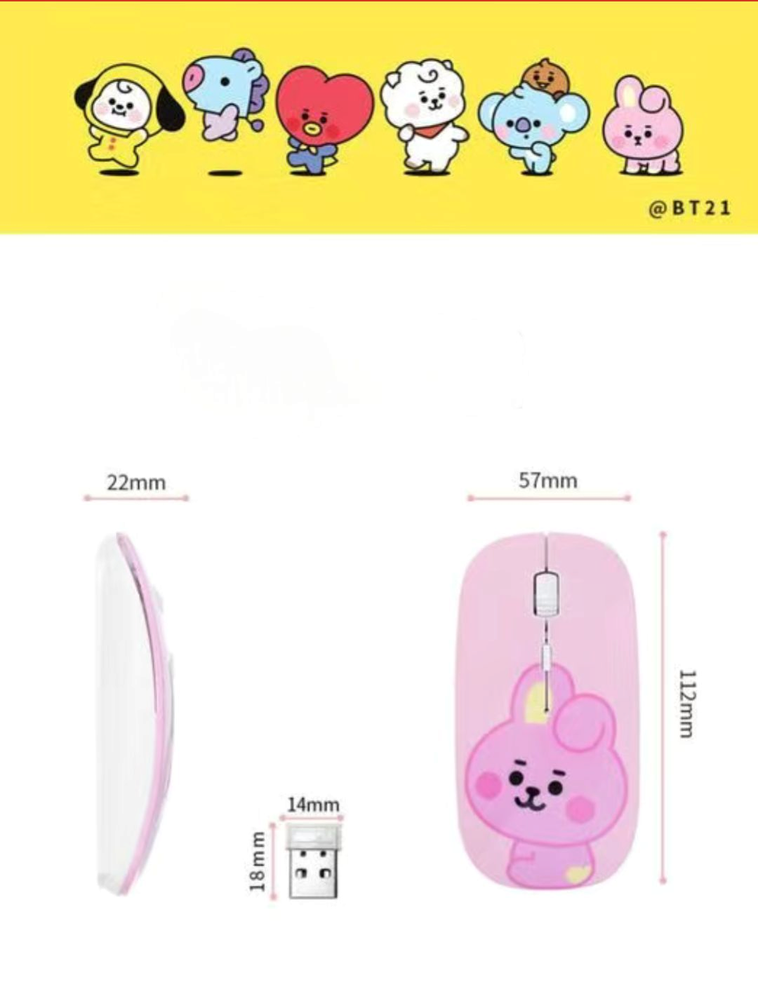 SOURIS SANS FIL BT21