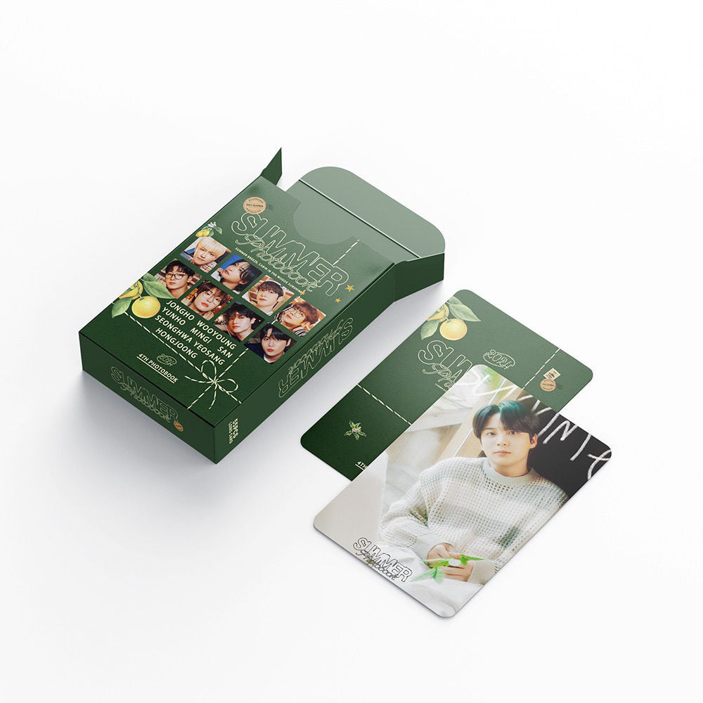 CARTES PHOTO LIVRE PHOTO D'ÉTÉ ATEEZ 55 PCS