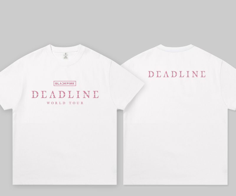 T-SHIRTS BLACKPINK DEADLINE 100% COTON
