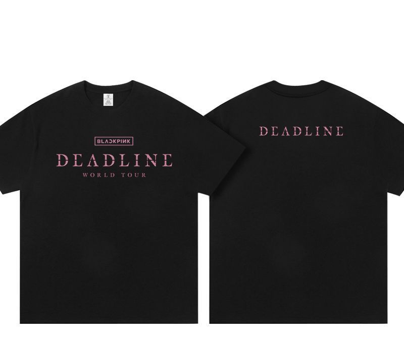 T-SHIRTS BLACKPINK DEADLINE 100% COTON