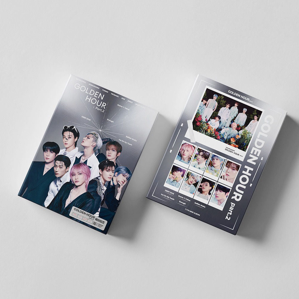 CARTES PHOTO ATEEZ 11e MINI ALBUM GOLDEN HOUR partie 2 55 PCS