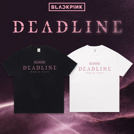 T-SHIRTS BLACKPINK DEADLINE 100% COTON