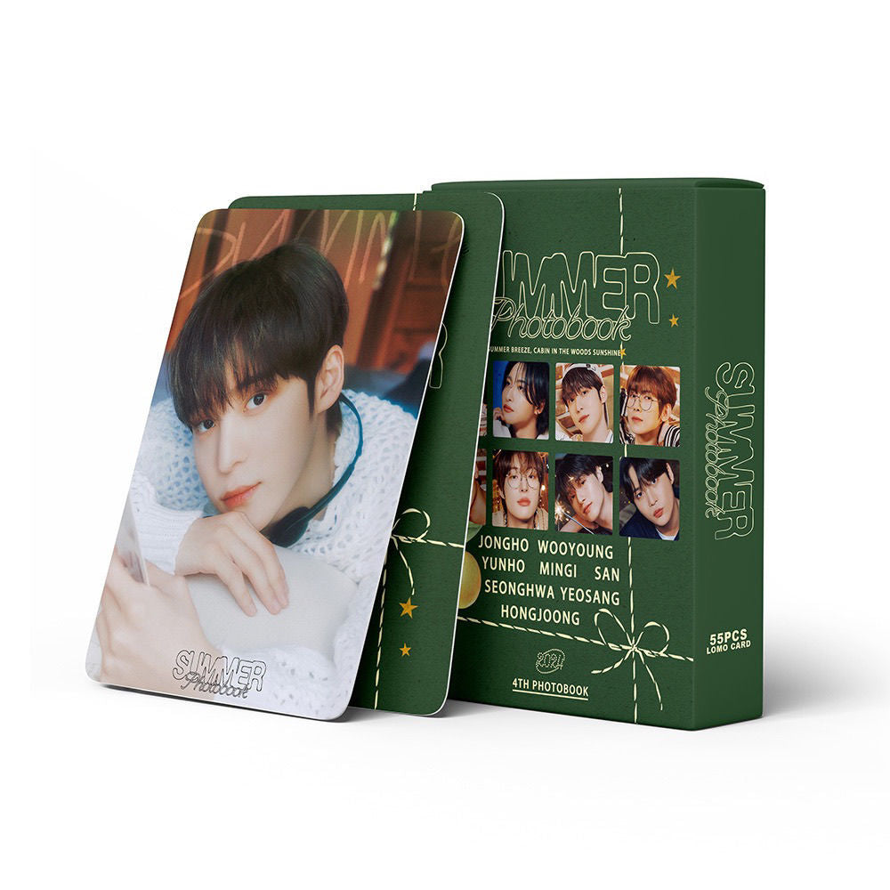 CARTES PHOTO LIVRE PHOTO D'ÉTÉ ATEEZ 55 PCS