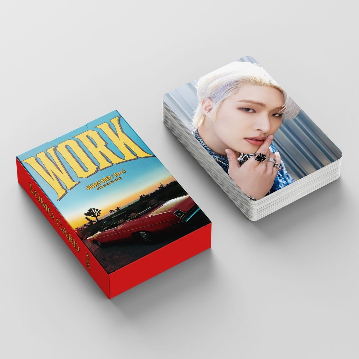 CARTES PHOTO ATEEZ GOLDEN HOUR WORK 55 PCS