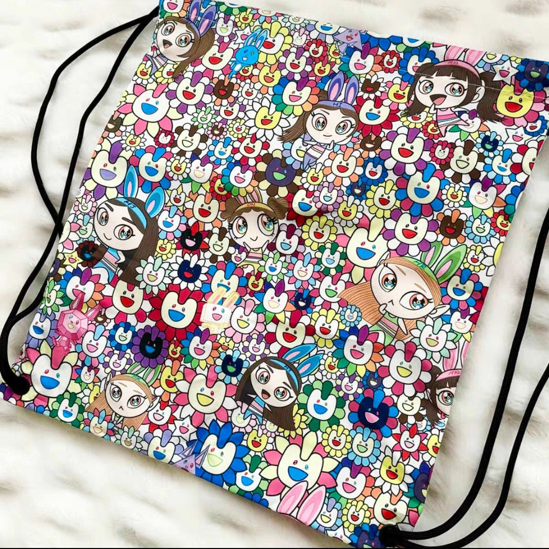 SAC À CORDON NJZ NEWJEANS AVEC BOÎTE PERSONNALISÉE ET ACCESSOIRES