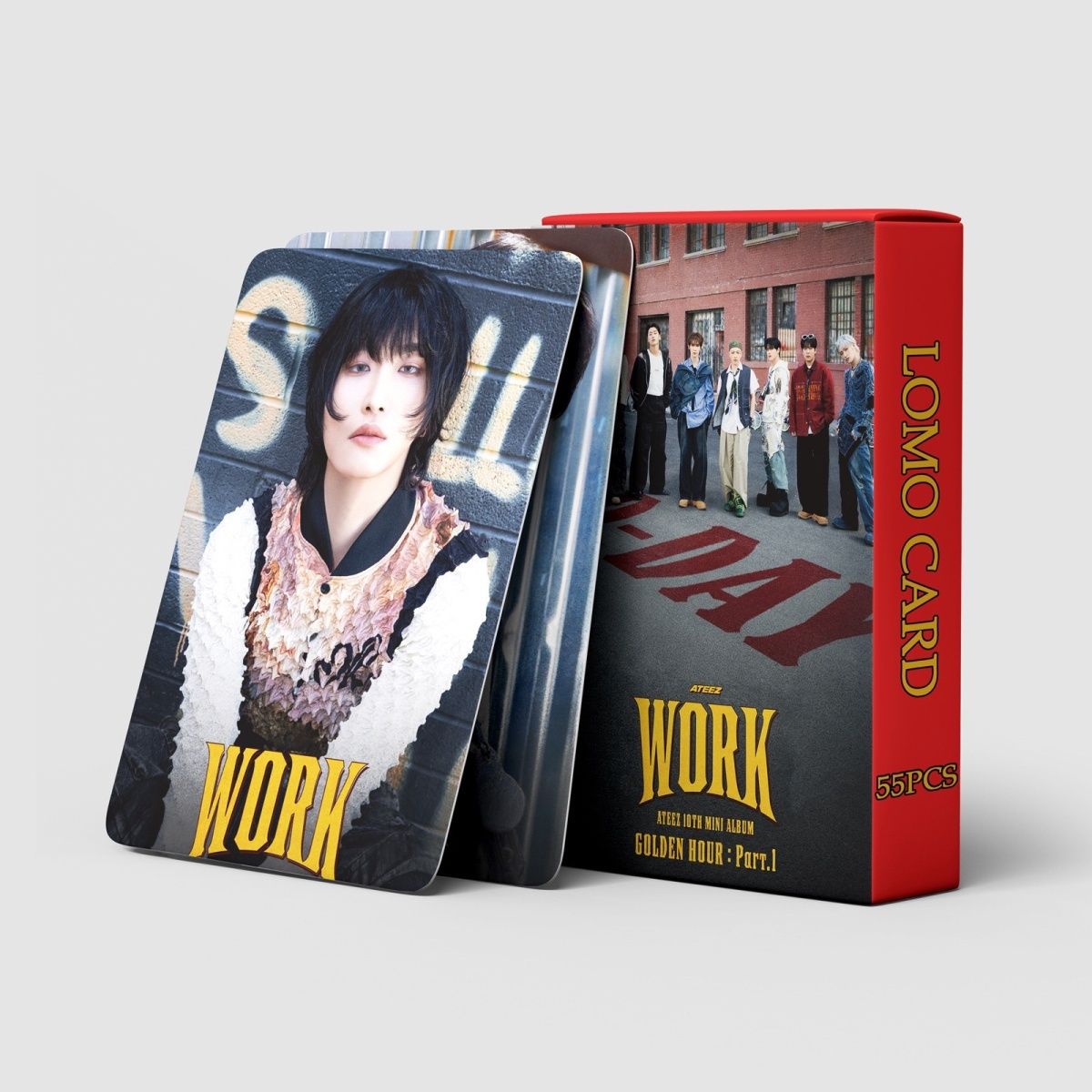 CARTES PHOTO ATEEZ GOLDEN HOUR WORK 55 PCS