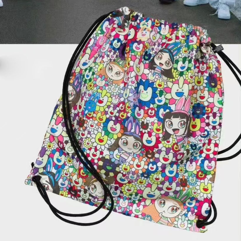 SAC À CORDON NJZ NEWJEANS AVEC BOÎTE PERSONNALISÉE ET ACCESSOIRES